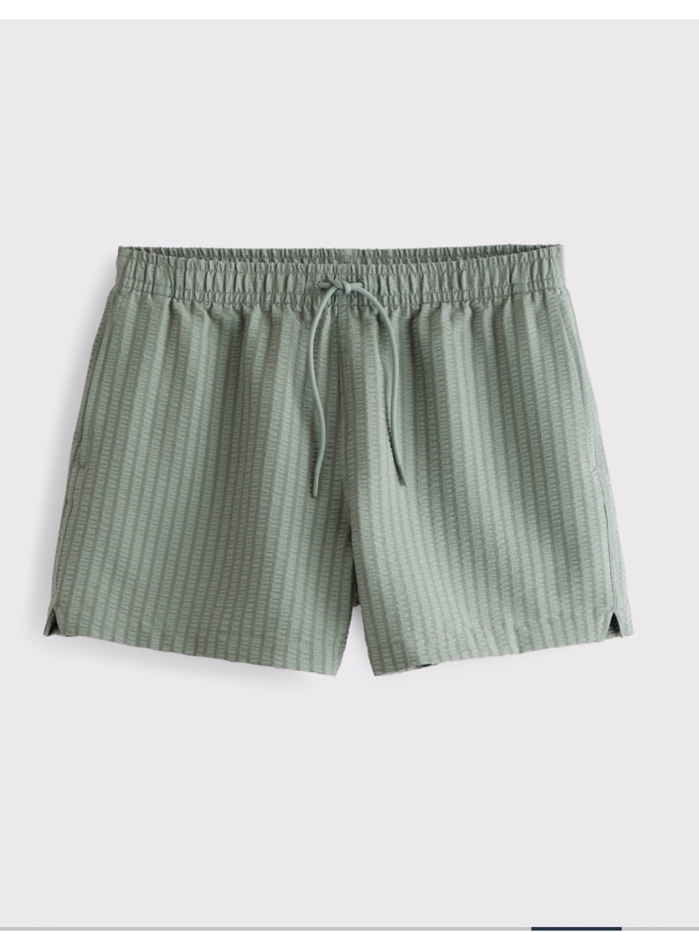 Abercrombie & Fitch Men's Light Green Swim Trunks
